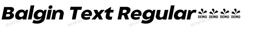 Balgin Text Regular字体转换